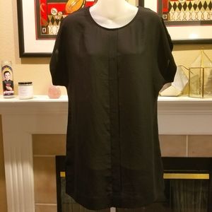 Short sleeve black tunic, Sz Xs(2)